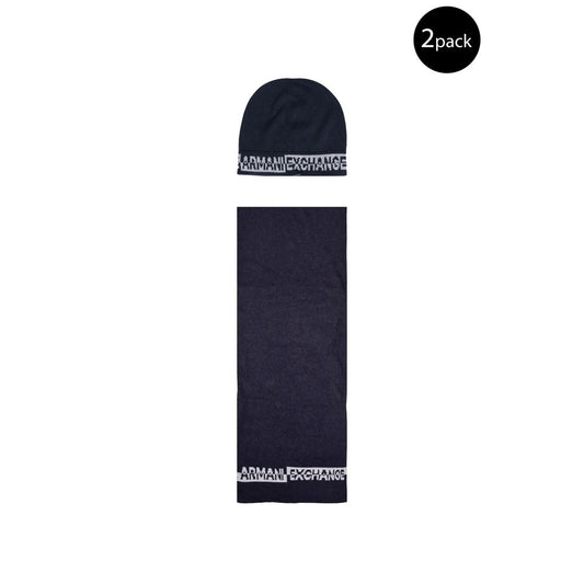 Armani Exchange Blue Polyamide Scarf Armani Exchange