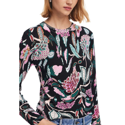 Desigual Black Viscose Tops & T-Shirt Desigual