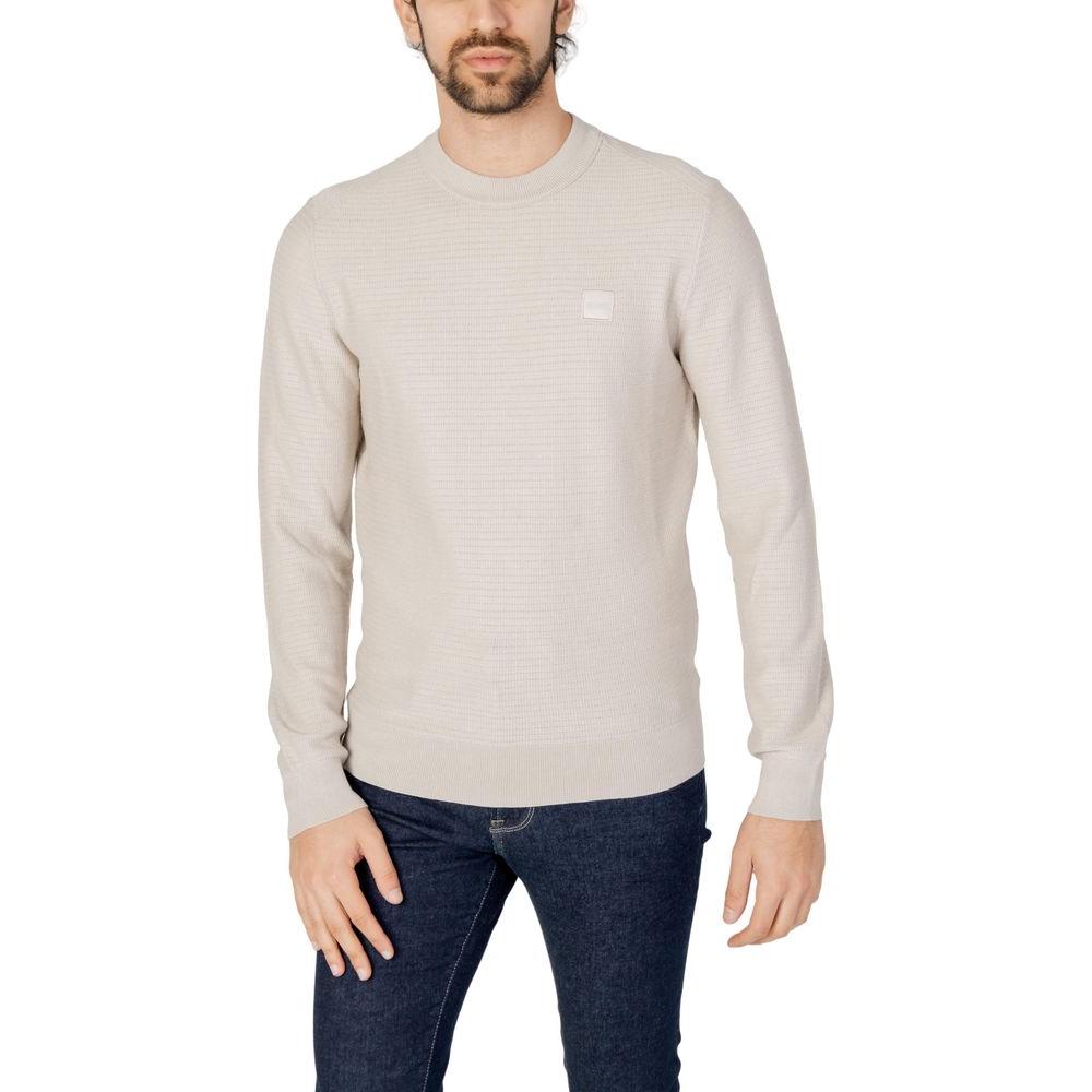 Hugo Boss Beige Cotton T-Shirt Hugo Boss