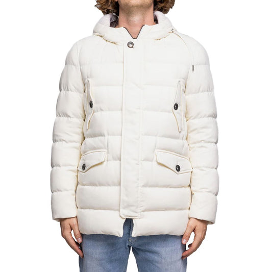 Herno White Viscose Jacket Herno