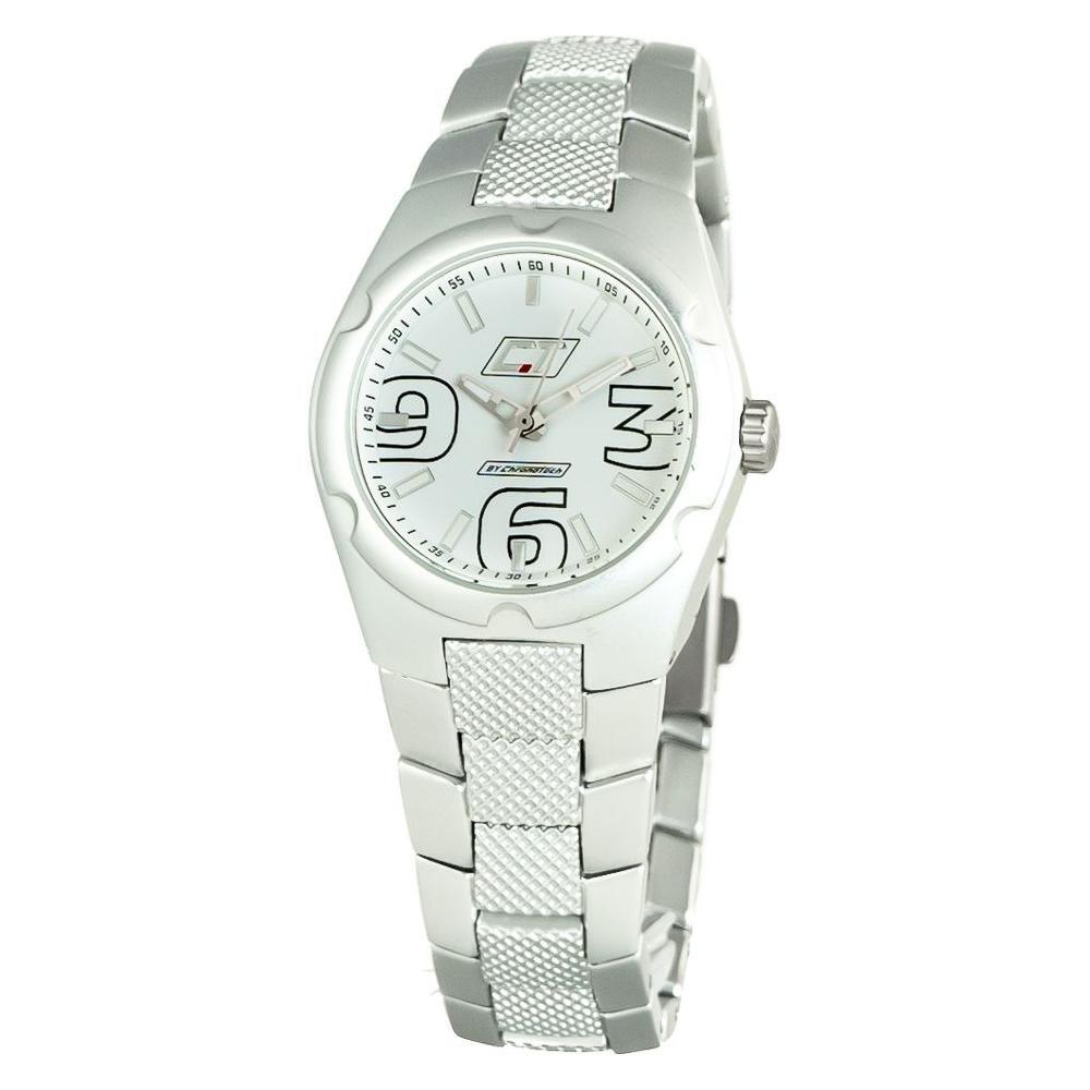 Chronotech Silver Stainless Steel Dress Watch