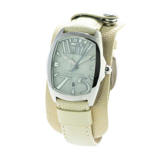 Chronotech Beige Leather Watch Chronotech