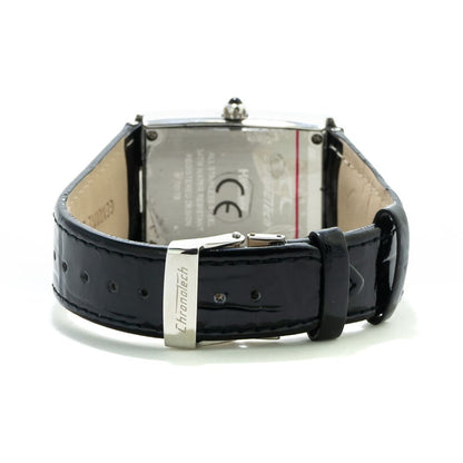 Chronotech Black Leather Dress Watch