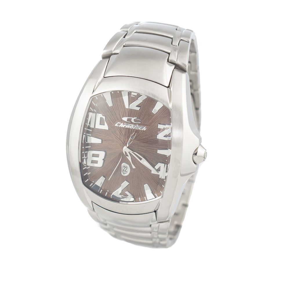 Chronotech Silver Stainless Steel Dress Watch