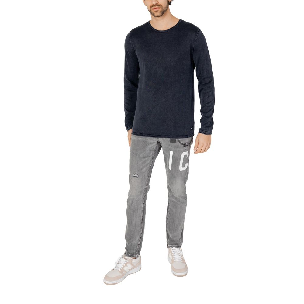Jack Jones Blue Cotton Sweatshirt