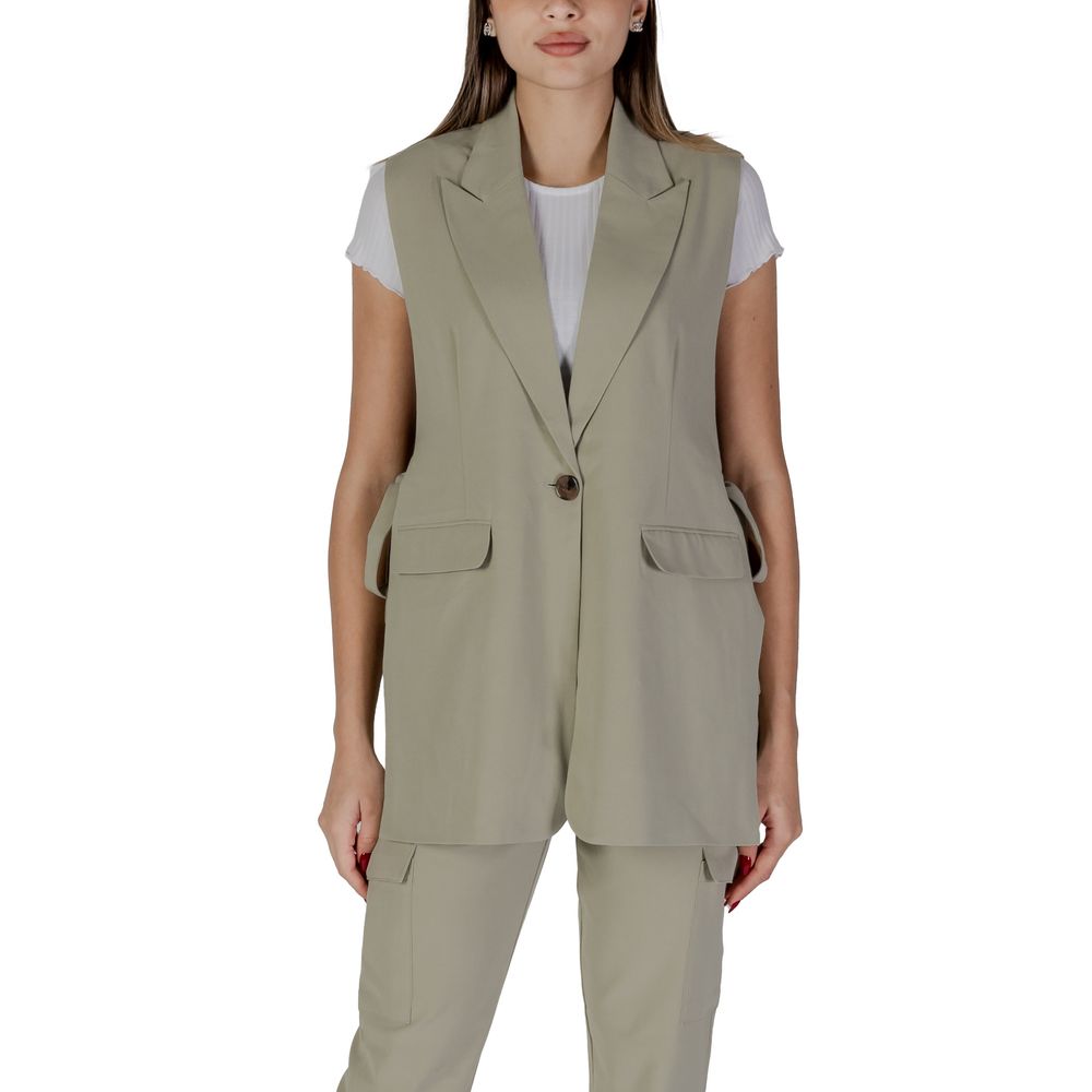 B.Young Green Polyester Waistcoat 1728,71956299936,B.Young,Clothing,Green,IT36|XXS,New with tags,Suits & Blazers - Clothing,Waistcoats - Suits & Blazers - Clothing,Women