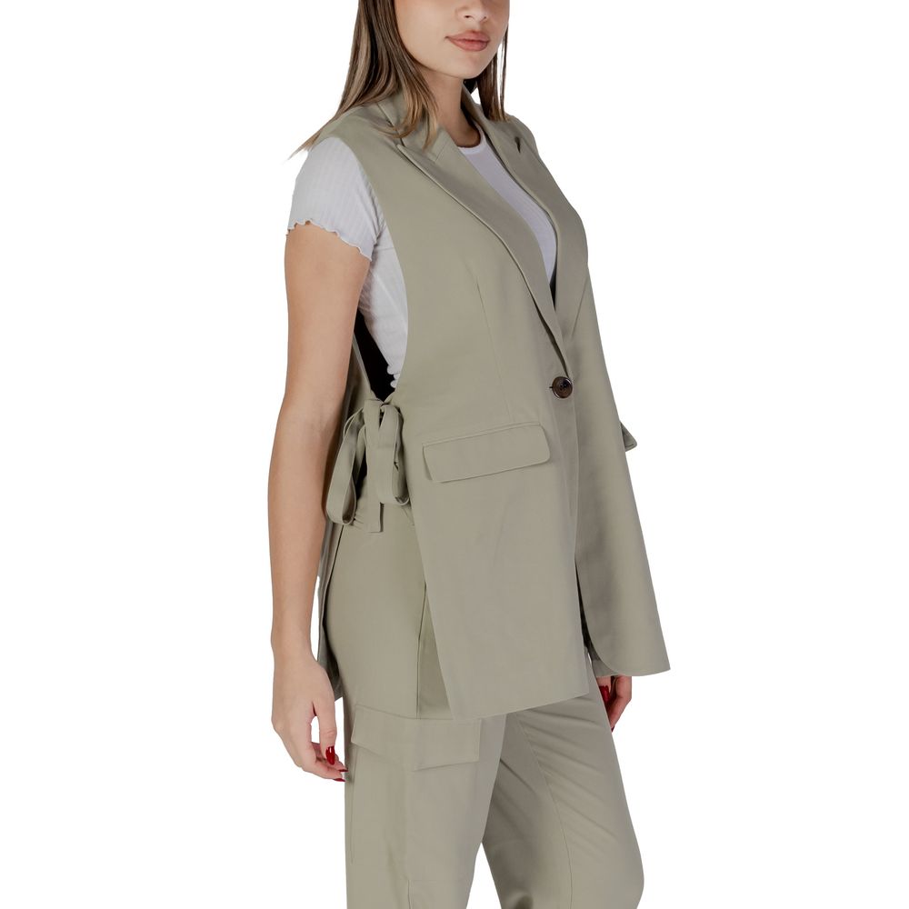 B.Young Green Polyester Waistcoat 1728,71956299936,B.Young,Clothing,Green,IT36|XXS,New with tags,Suits & Blazers - Clothing,Waistcoats - Suits & Blazers - Clothing,Women