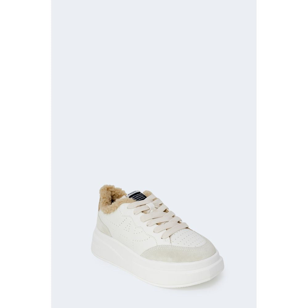 ASH Beige Leather Chunky Sneakers