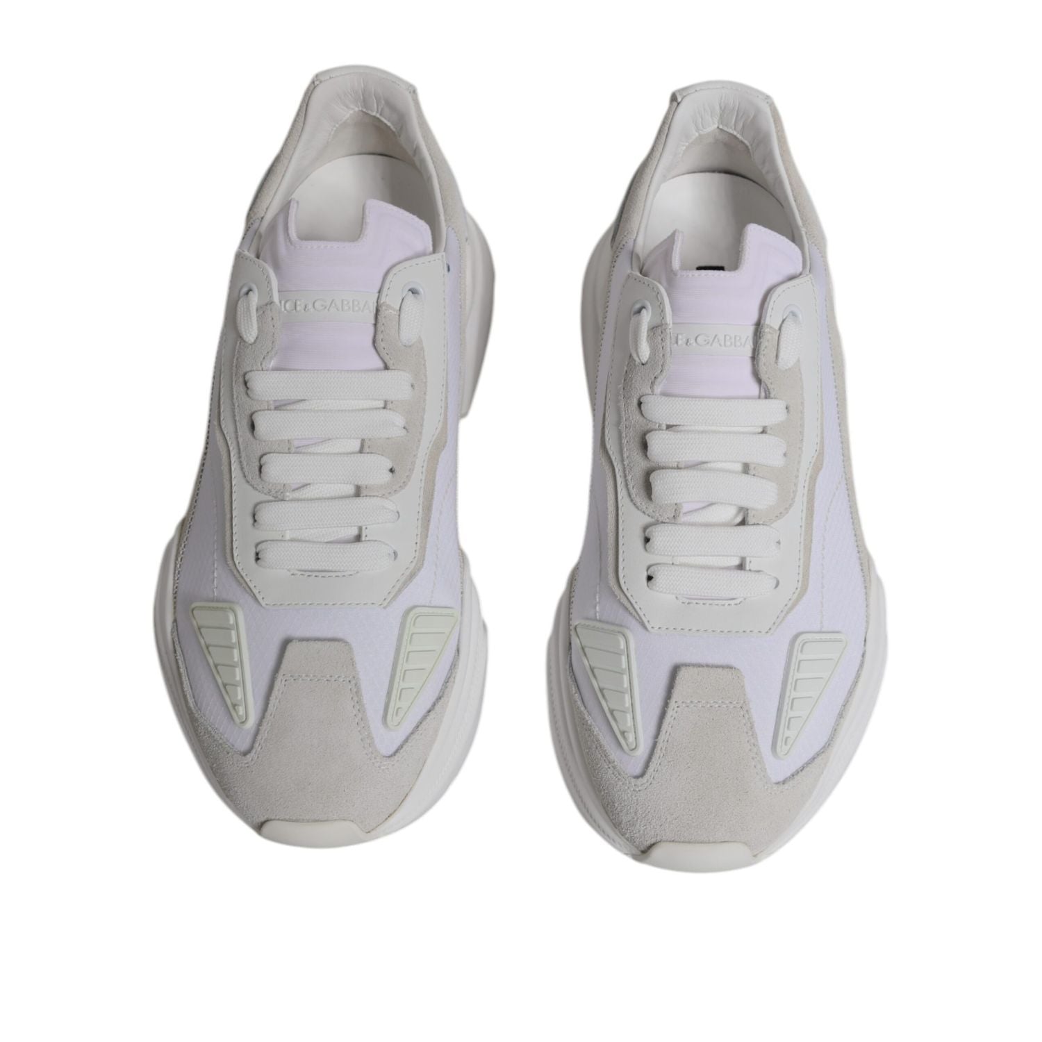 Dolce & Gabbana White Leather Daymaster Low Top Sneakers Shoes