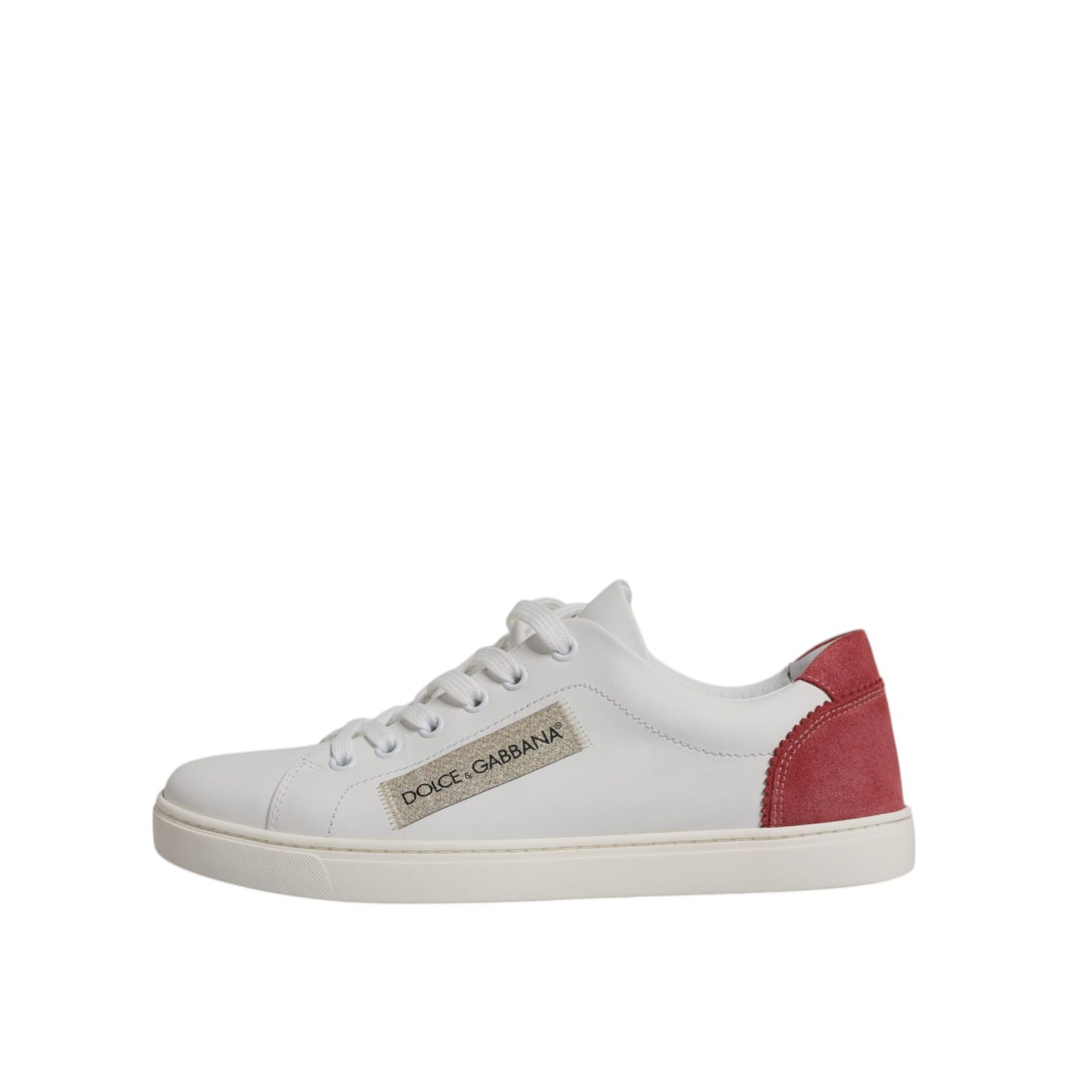 Dolce & Gabbana White London Calf Leather Sneakers Shoes