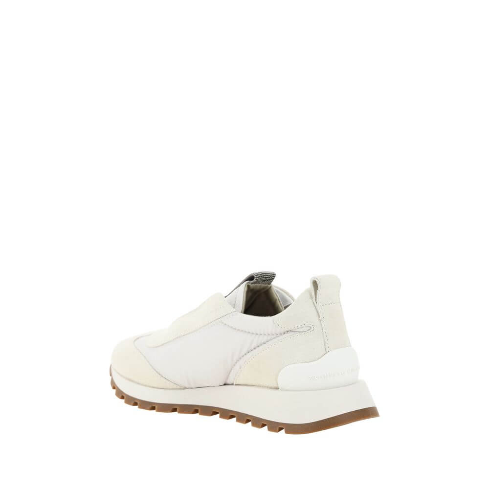 Brunello Cucinelli White Rubber Low Top Sneakers