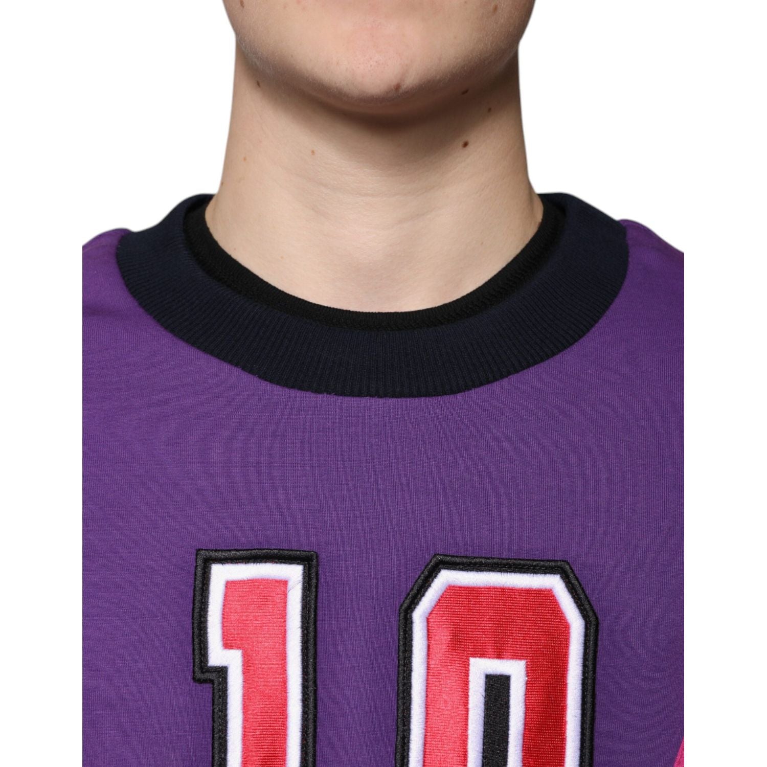 Dolce & Gabbana Multicolor Crew Neck Men Sweatshirt Sweater