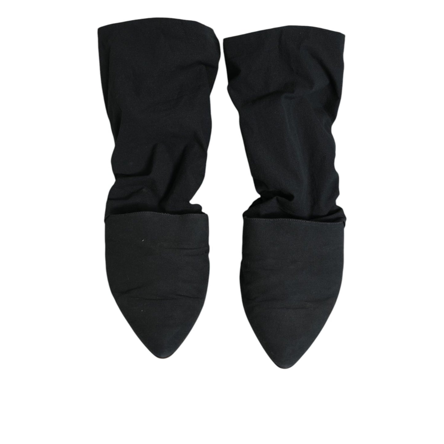 Dolce & Gabbana Green Cotton Sock Style Ankle Boots Shoes