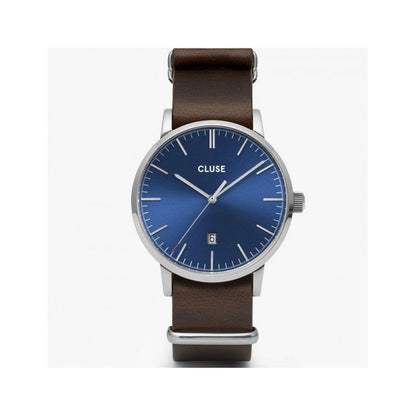 Cluse Brown Leather Dress Watch