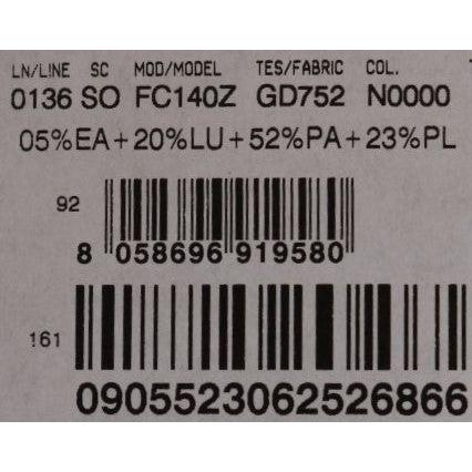 水晶缀饰黑色中筒袜