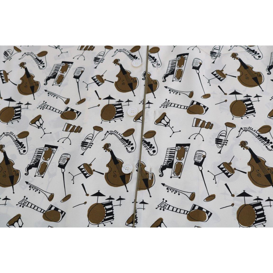 قميص رجالي كاجوال من الحرير من دولتشي آند غابانا - JAZZ Motive