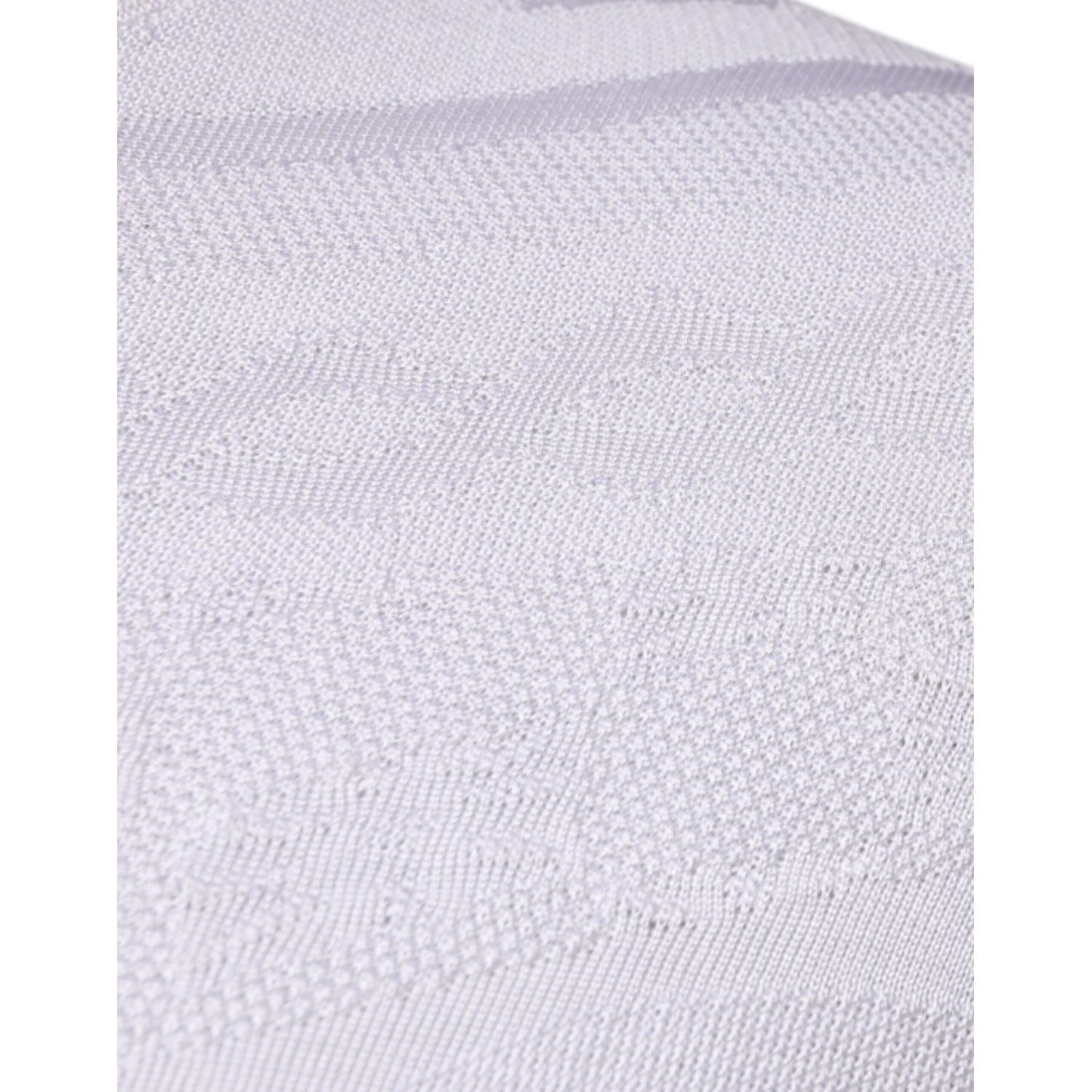 Dolce & Gabbana White Silk Crew Neck Men Pullover Sweater