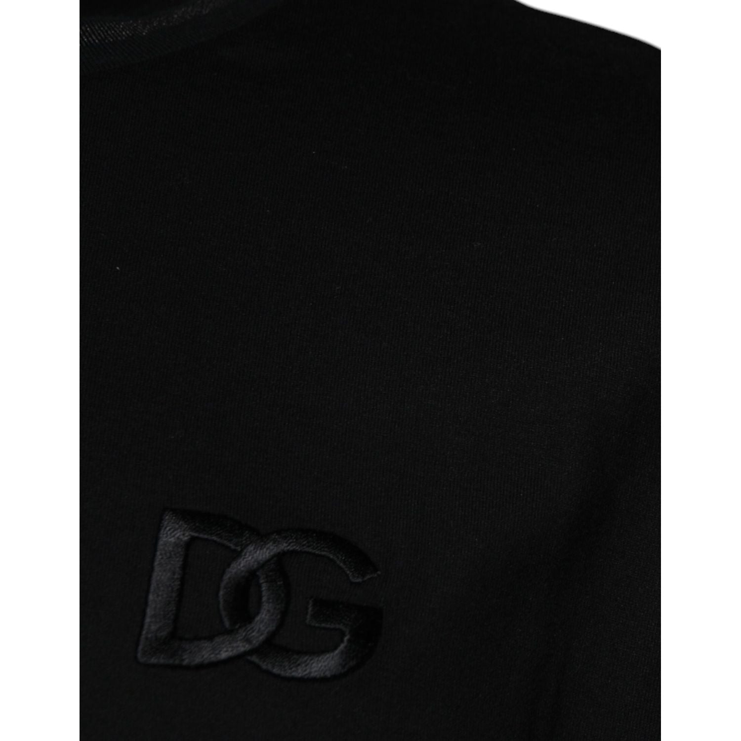 Dolce & Gabbana Black Crew Neck Short Sleeve T-shirt