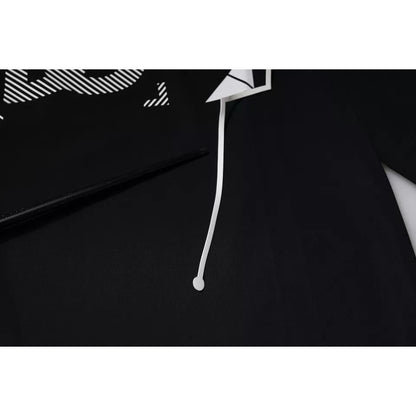 Dolce & Gabbana Black Graphic Print Nylon Crew Neck T-shirt