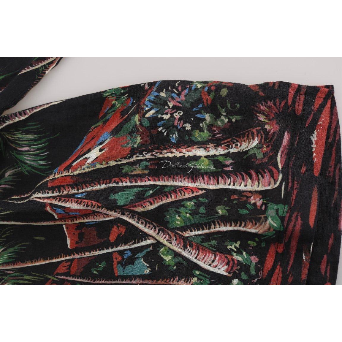 Dolce & Gabbana Black Volcano Sicily Short Sleeve T-Shirt