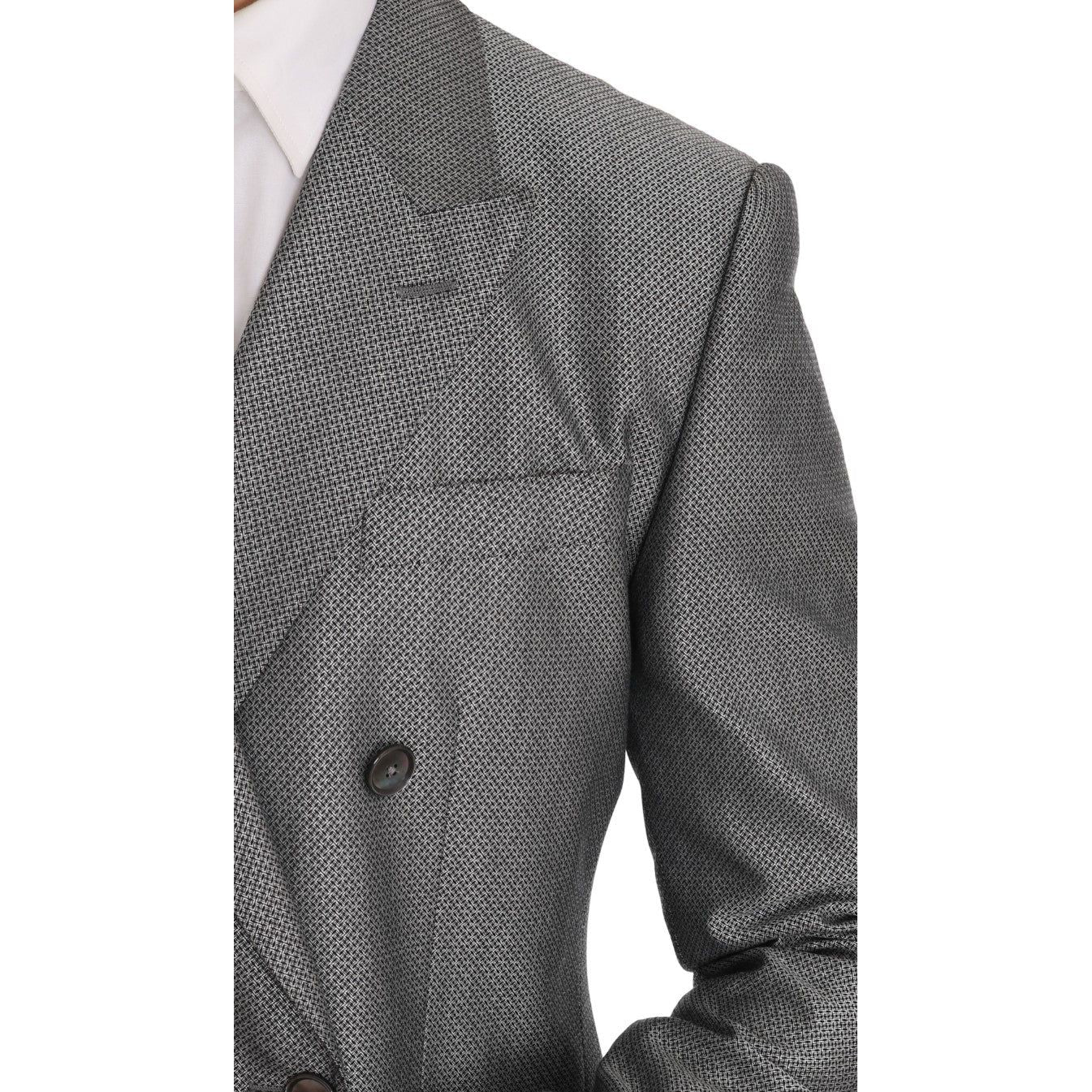 Dolce & Gabbana Elegant Black Double-Breasted Suit Suit Dolce & Gabbana