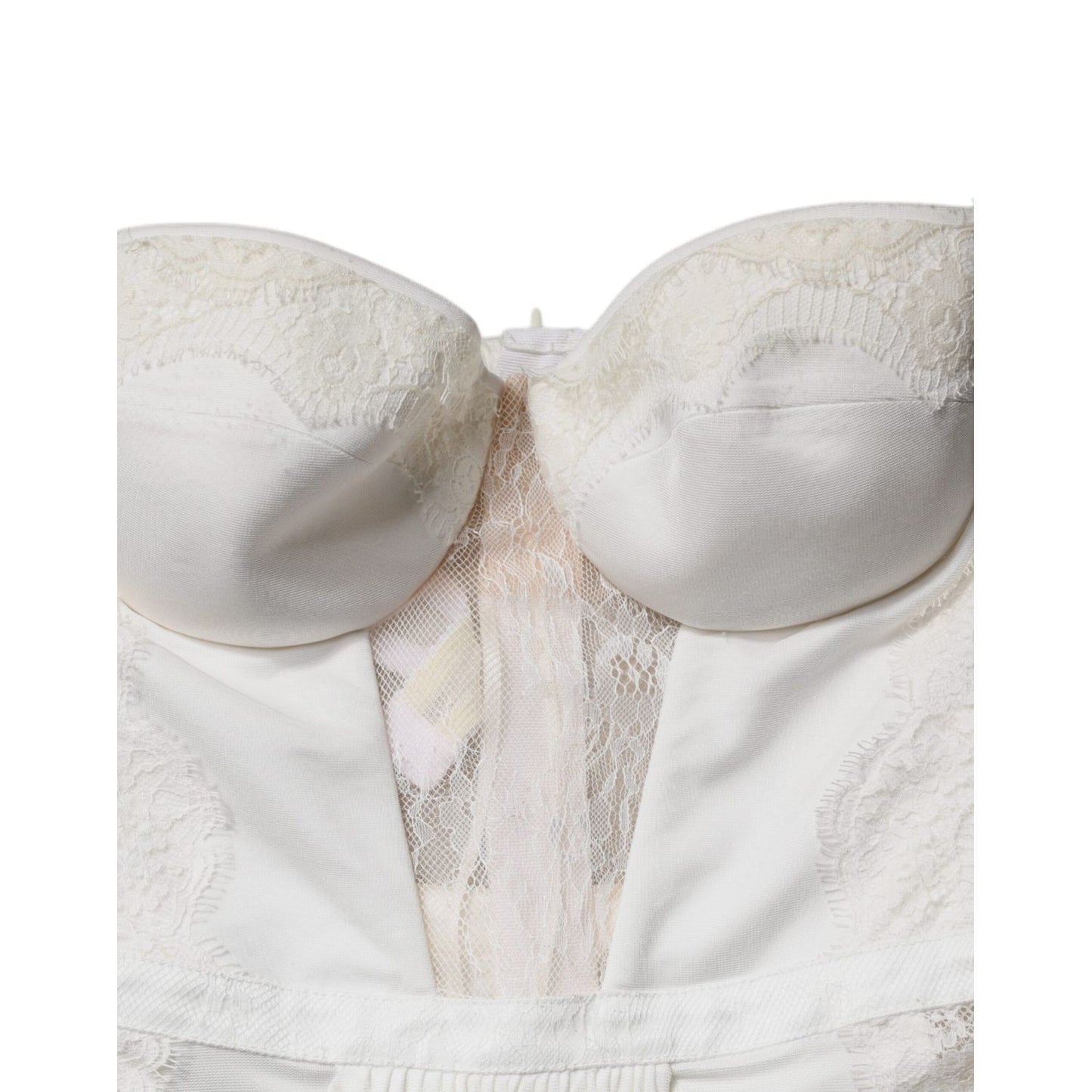 Elisabetta Franchi White Strapless Bustier Mermaid Gown Dress