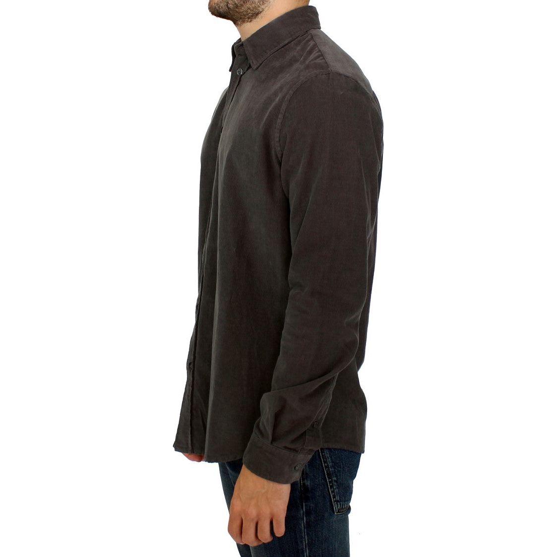 时尚绿色棉质休闲男士衬衫