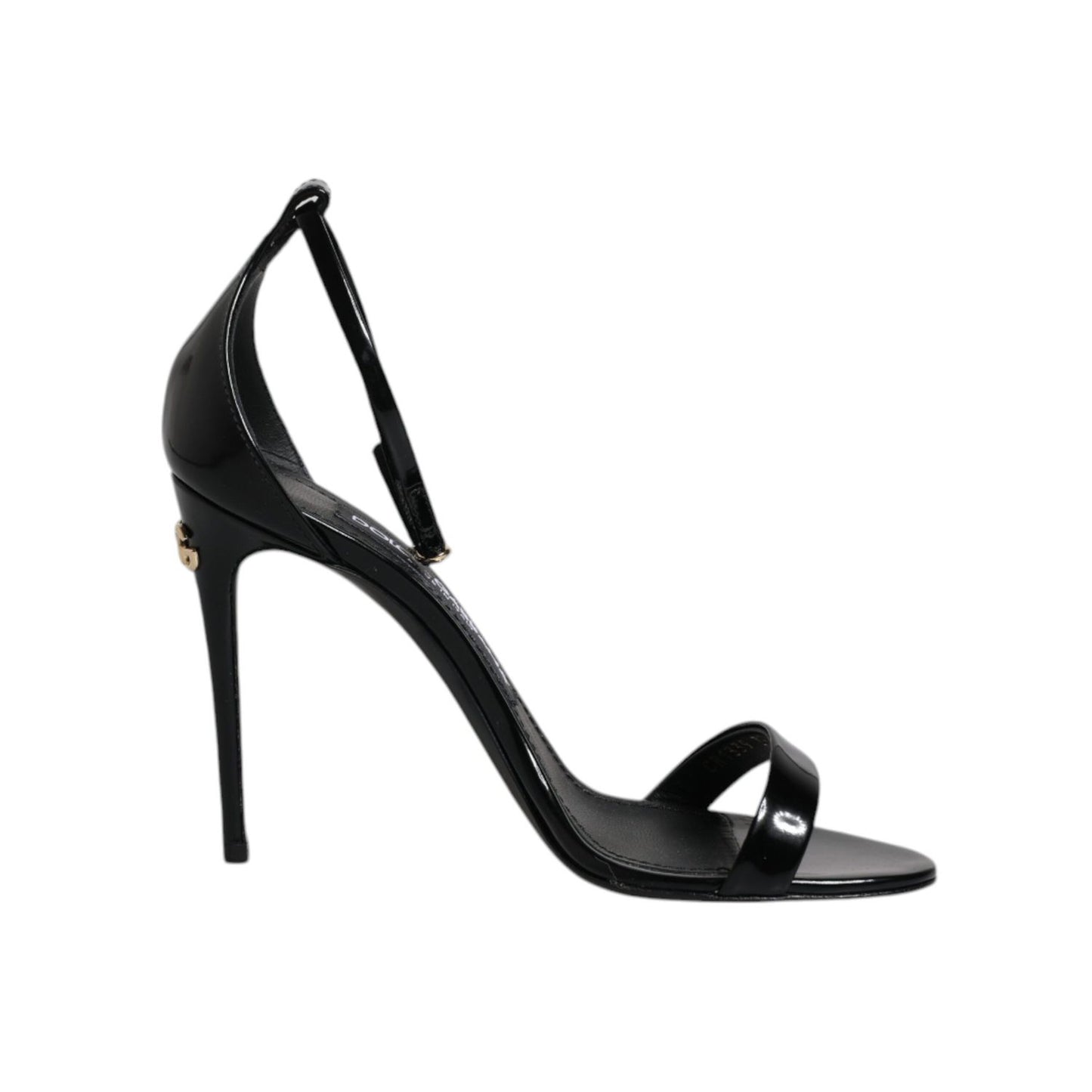 Dolce & Gabbana Black KEIRA Heels Ankle Strap Sandals Shoes