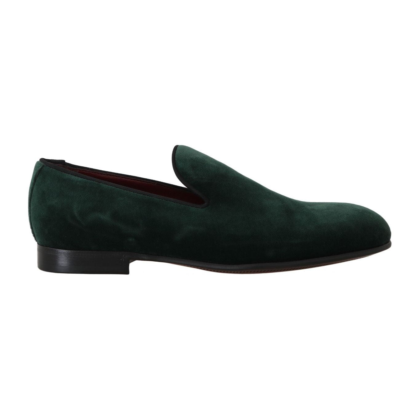 Dolce & Gabbana Elegant Green Suede Slip-On Loafers Dolce & Gabbana