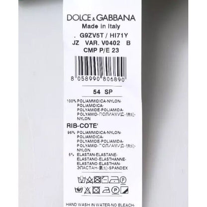 Dolce & Gabbana Green Logo Nylon Crew Neck Pullover Sweater