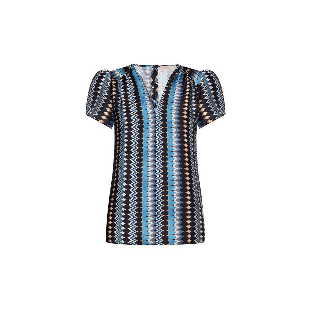 Rinascimento Turquoise Polyester Blouse