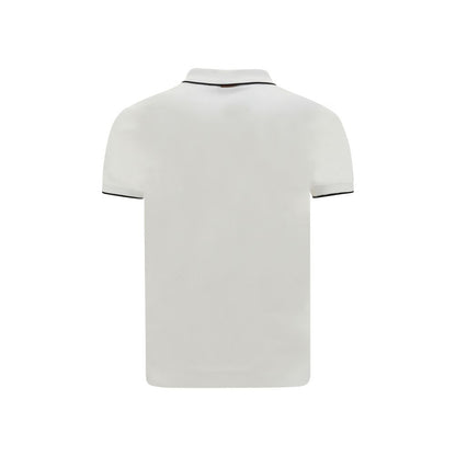ZEGNA White Elastane Polo Shirt