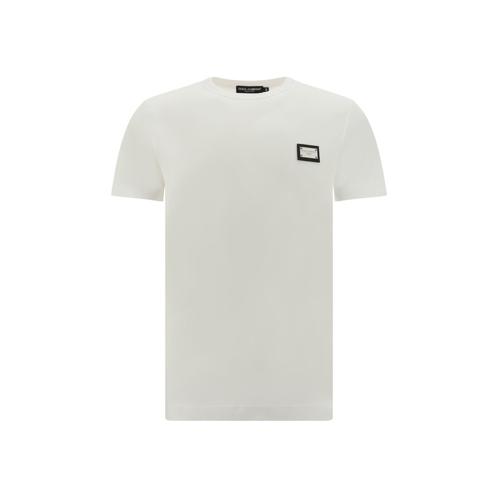 Dolce & Gabbana White Cotton T-Shirt