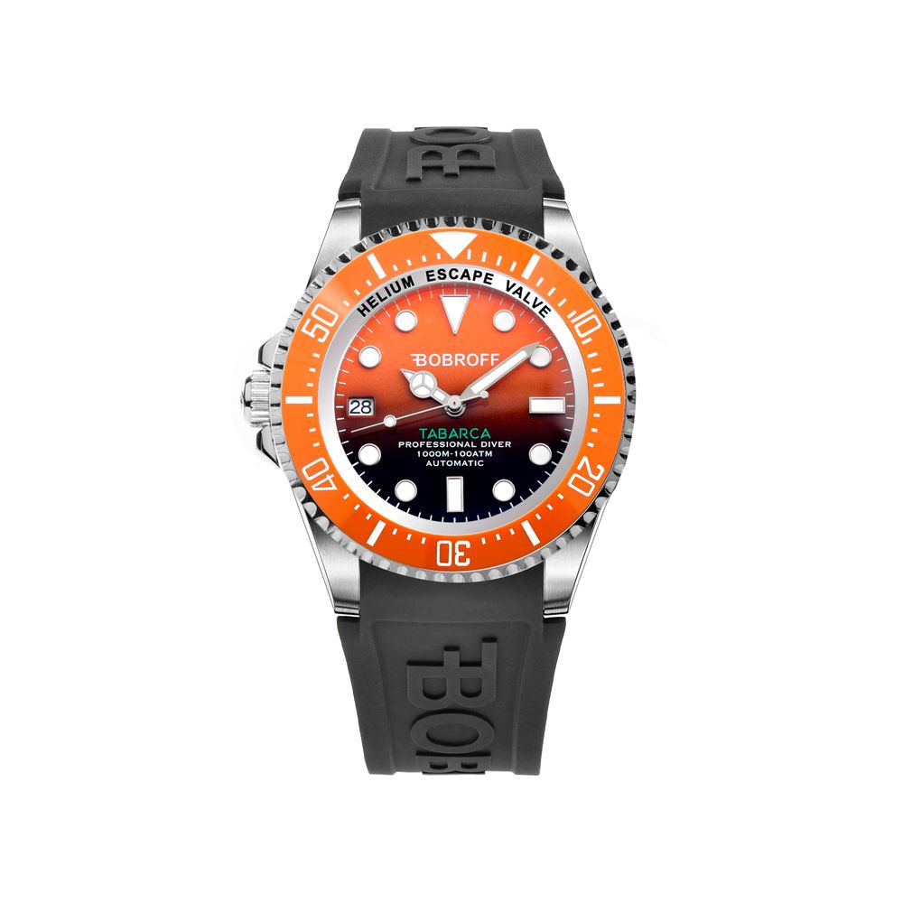 Bobroff Black Rubber Sport Watch 1728,67434610848,Accessories,Black,Bobroff,Men,New with tags,Sport Watches - Watches - Accessories,Watches - Accessories