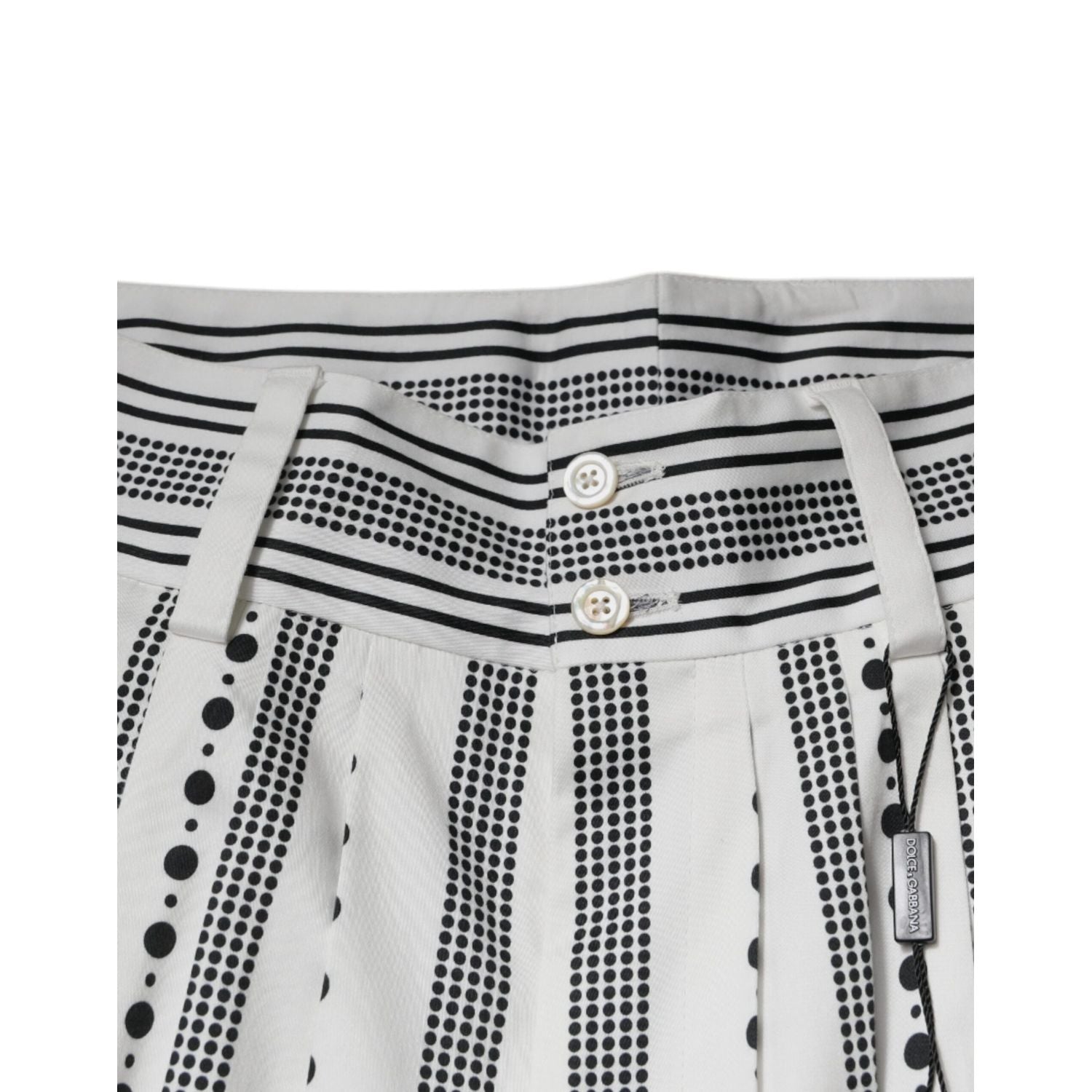 Dolce & Gabbana White Straight Formal Dress Pants