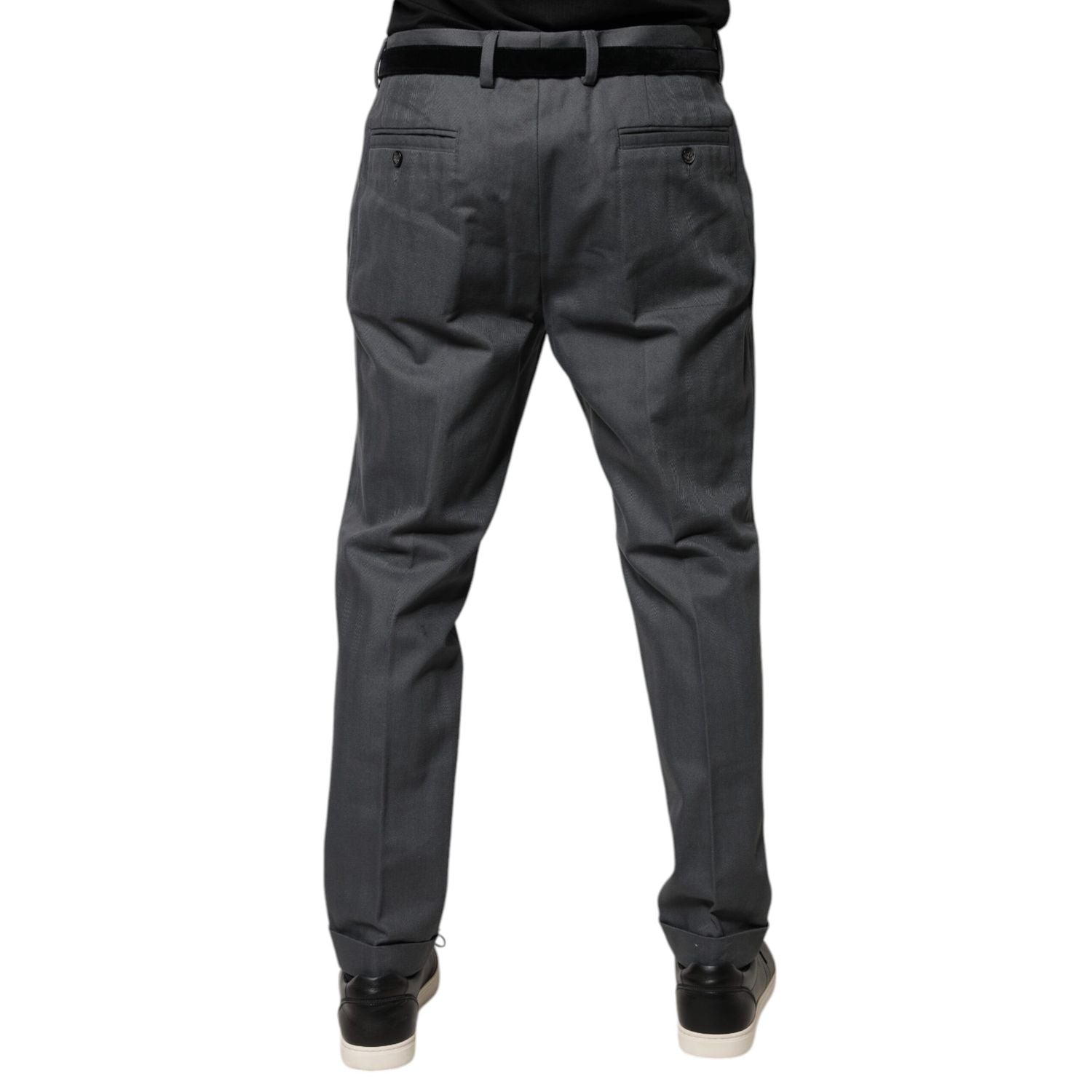 Dolce & Gabbana Gray Tapered Formal Dress Pants