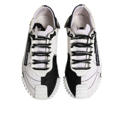 Dolce & Gabbana White Black NS1 Low Top Sneakers Shoes