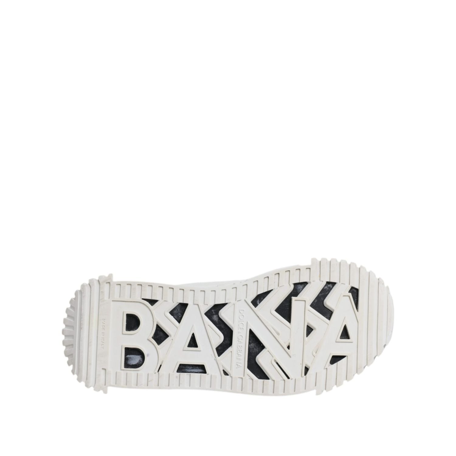 Dolce & Gabbana White Black NS1 Low Top Sneakers Shoes