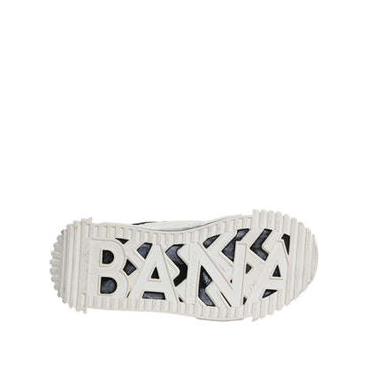 Dolce & Gabbana White Black NS1 Low Top Sneakers Shoes
