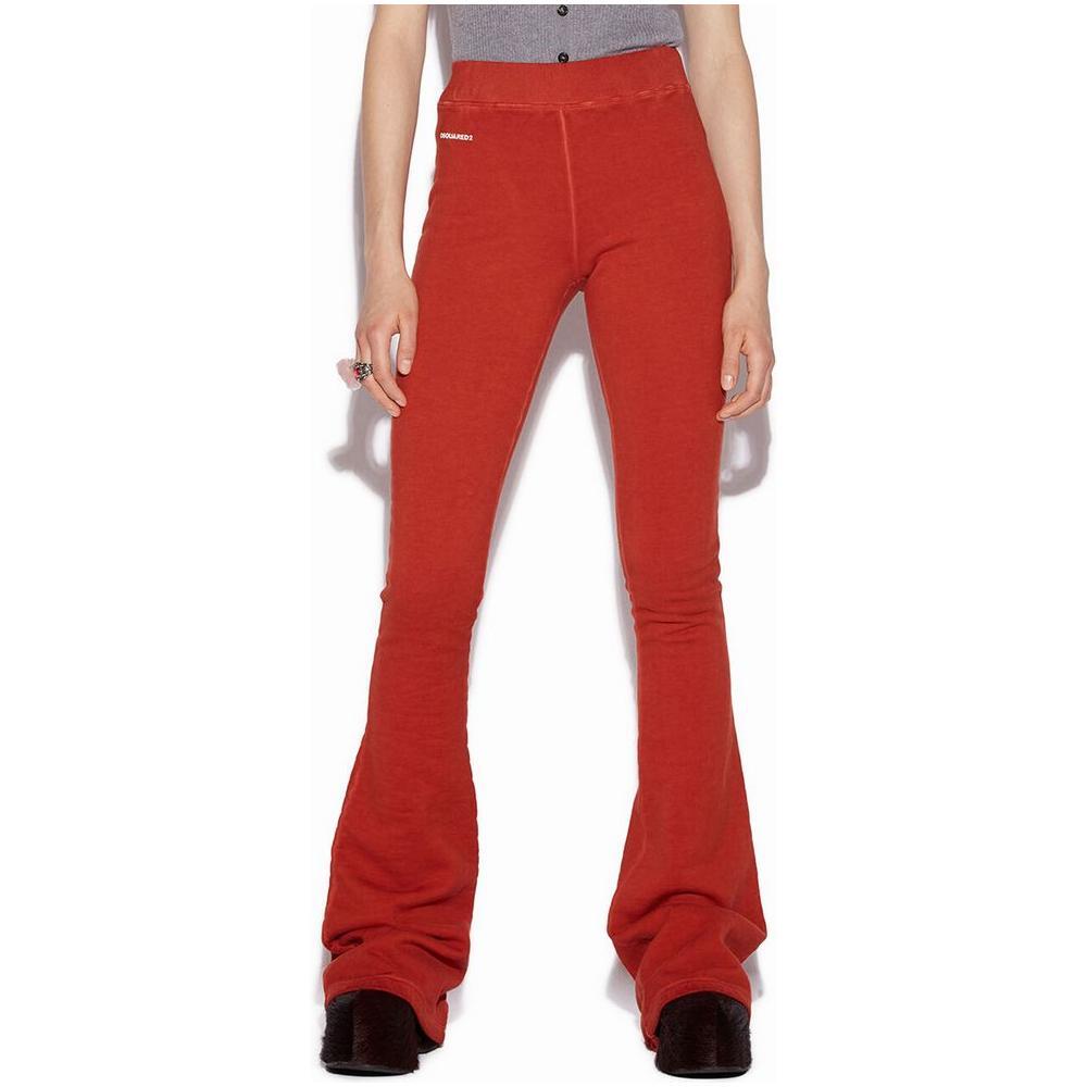 Dsquared² Red Cotton Athletic Pants