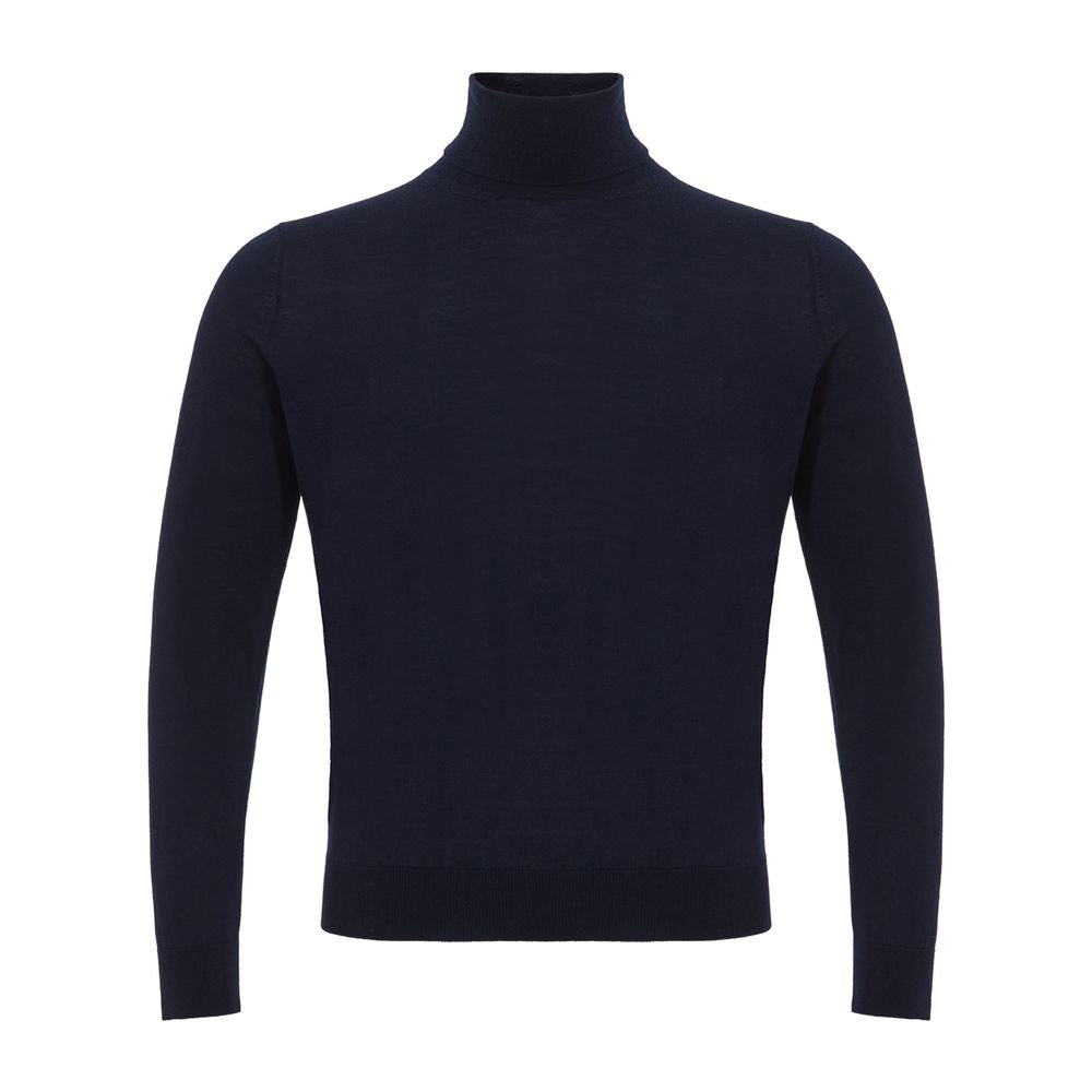 Colombo Blue Cashmere Turtleneck