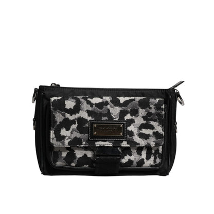 Dolce & Gabbana Multicolor Leopard Jacquard Crossbody Bag