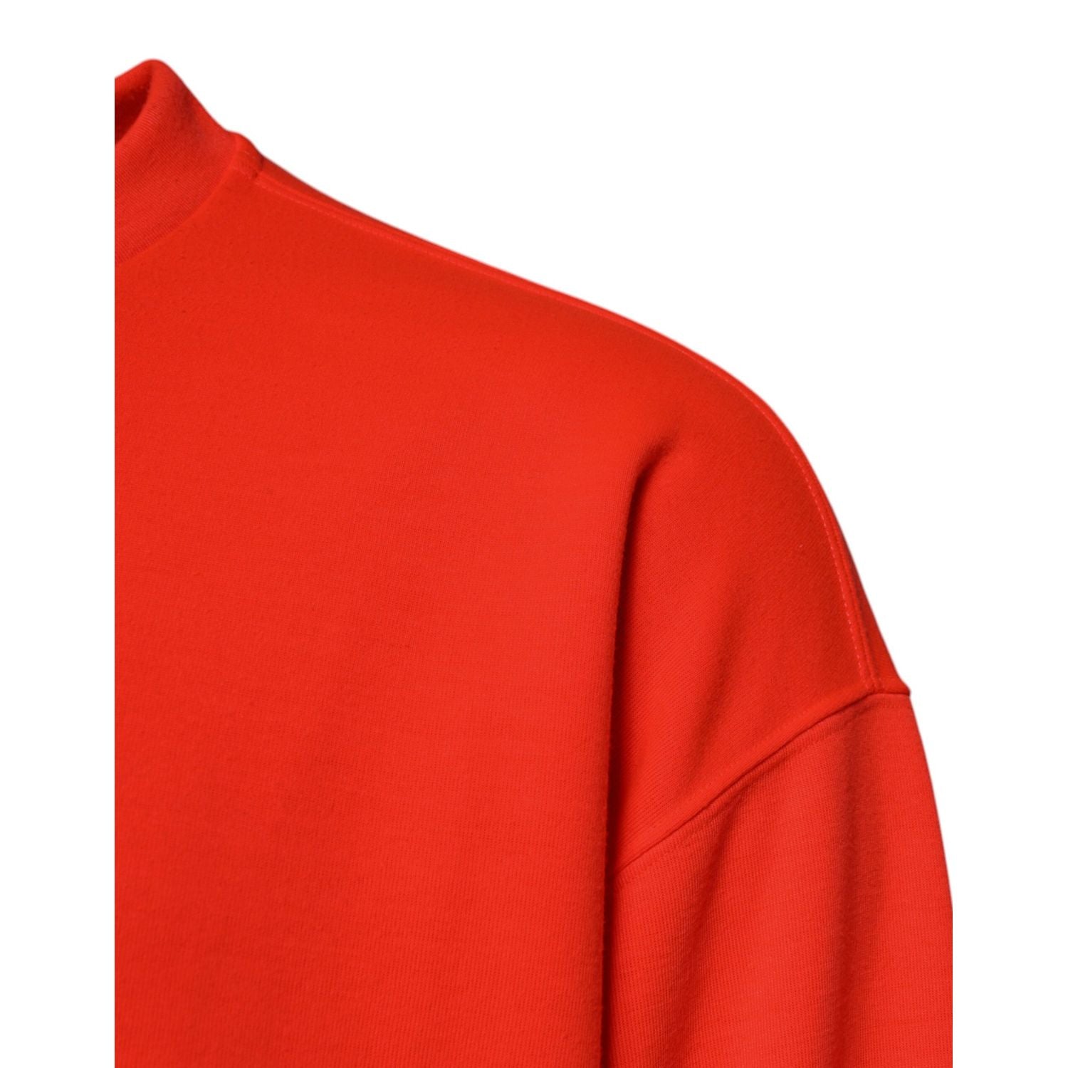 Dolce & Gabbana Red Logo Polyester Crew Neck Sweatshirt Sweater