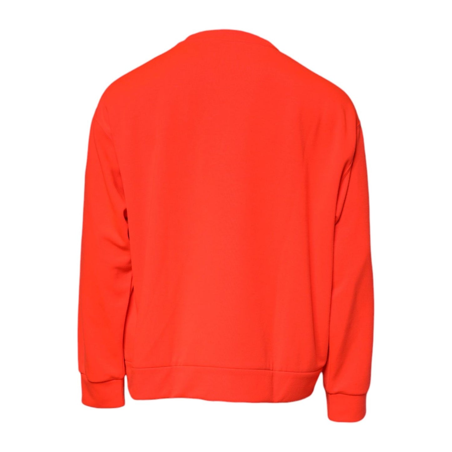 Dolce & Gabbana Red Logo Polyester Crew Neck Sweatshirt Sweater