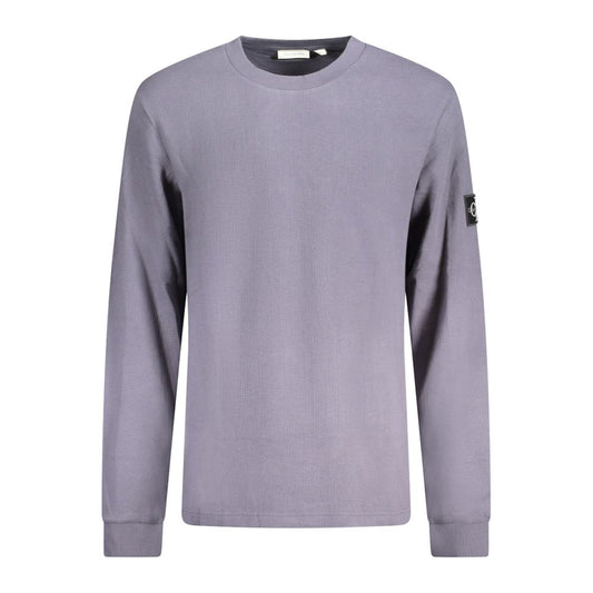 Calvin Klein Blue Cotton Men Sweater Calvin Klein