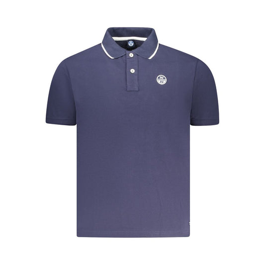 North Sails Blue Cotton Men Polo Shirt North Sails