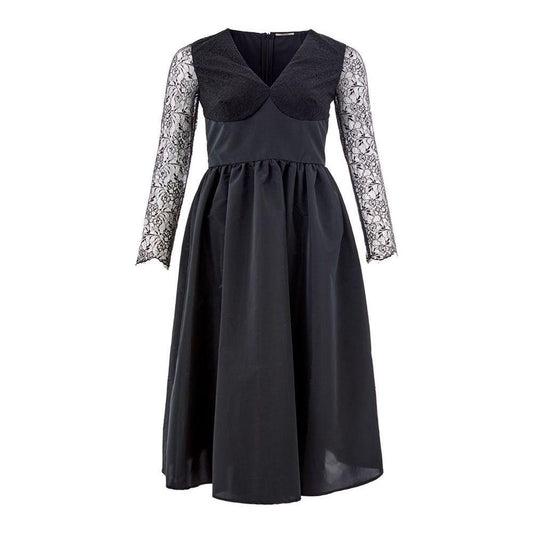 Lardini Black Polyester Cocktail Dress