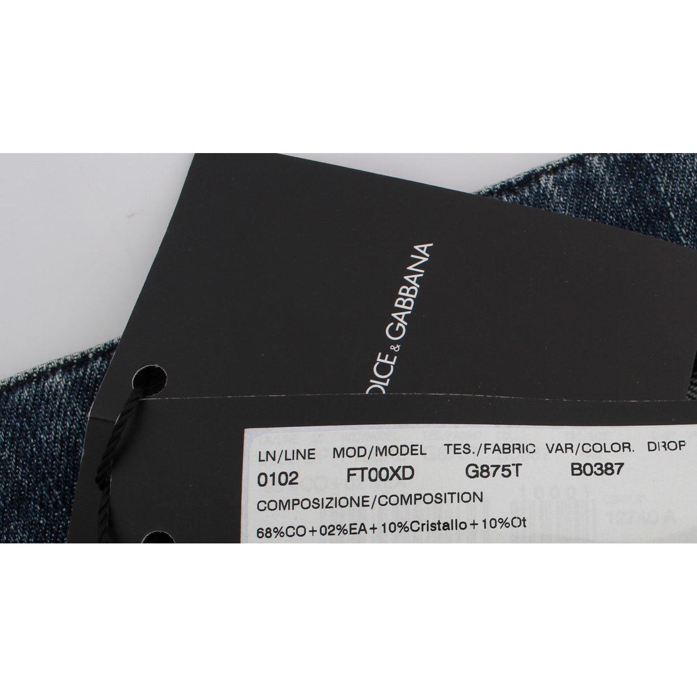 بنطلون جينز Dolce &amp; Gabbana Enchanted Sicily Crystal Heart Boyfriend