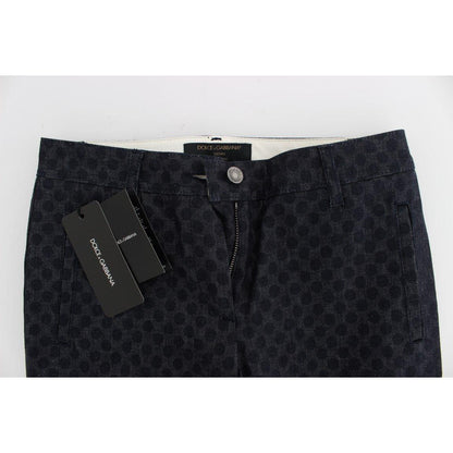 Dolce & Gabbana Polka Dotted Slim Capris Jeans