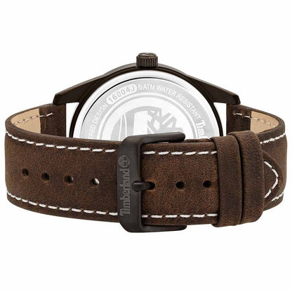 Timberland Brown Leather Dress Watch